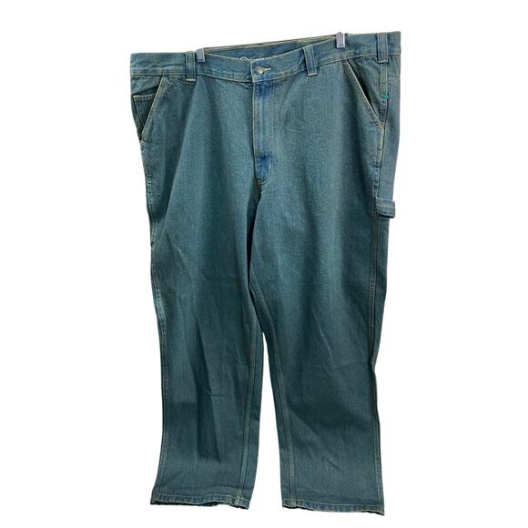 New Harbor Bay Blue Carpenter Jeans Mens Size 44 x 32  Rugged Loose fit  Leg NWT - Picture 1 of 10